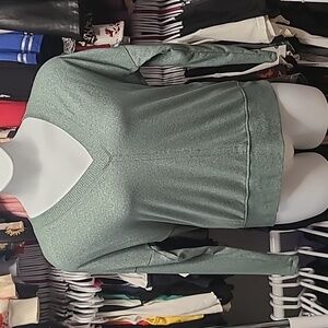 Buffalo David Bitton Green V-Neck Sweater